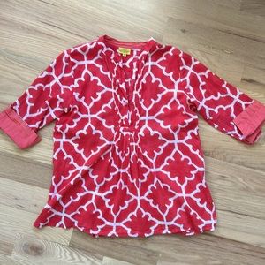 Roberta Roller Rabbit Arles shirt Neo gab pink size women's size Small